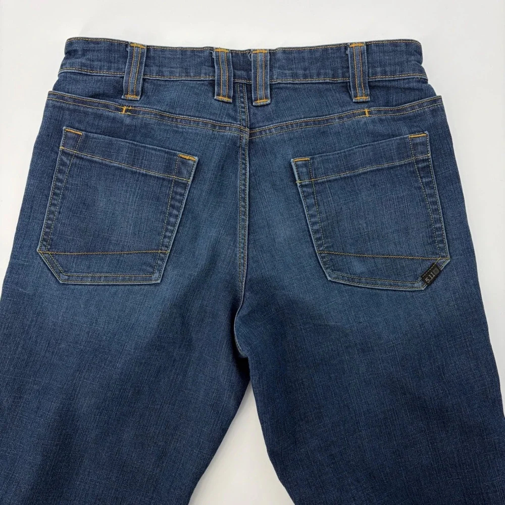 5.11 Tactical Defender-Flex Jean Regular Fit Stretch Dark Wash EDC Utility 30x28